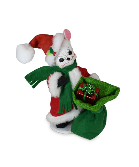 6in Very Merry Santa Mouse