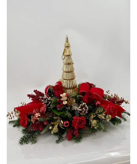 Golden Tree Centerpiece