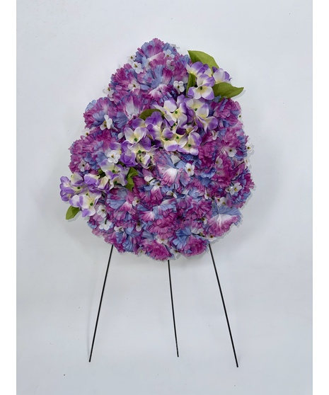 Silk Flower Easter Egg