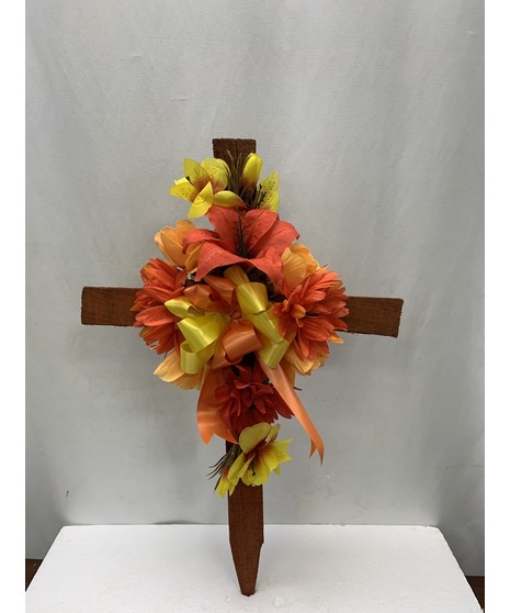 Fall Silk Cemetery  Cross