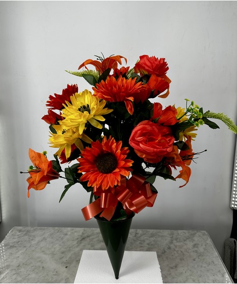 Large Fall Silk colored cone
