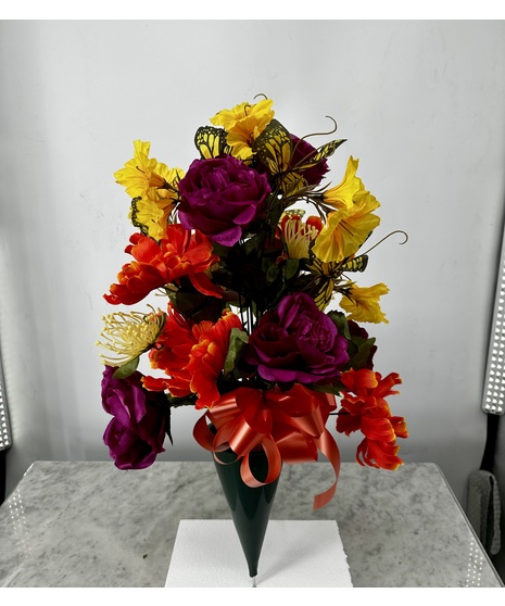 Med. Fall Silk colored cone