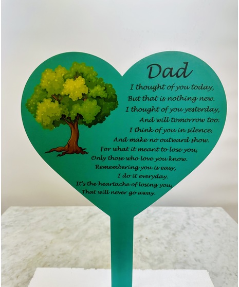Dad Heart Sign