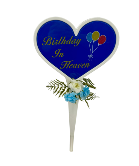 Happy Birthday Blue Heart