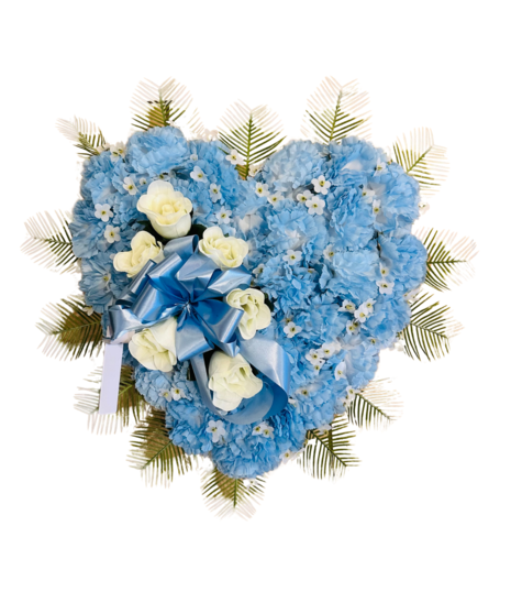 Blue Silk Heart