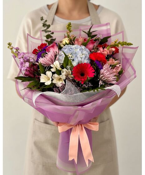 Shades of Pastel Hand-tied bouquet