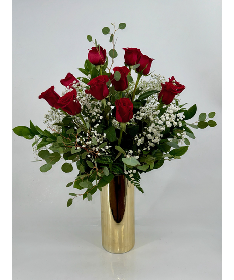 Opulent Romance  12 Roses