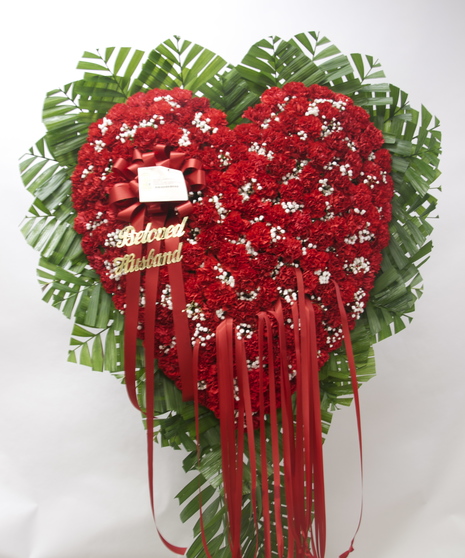 Heart of Red Carnations