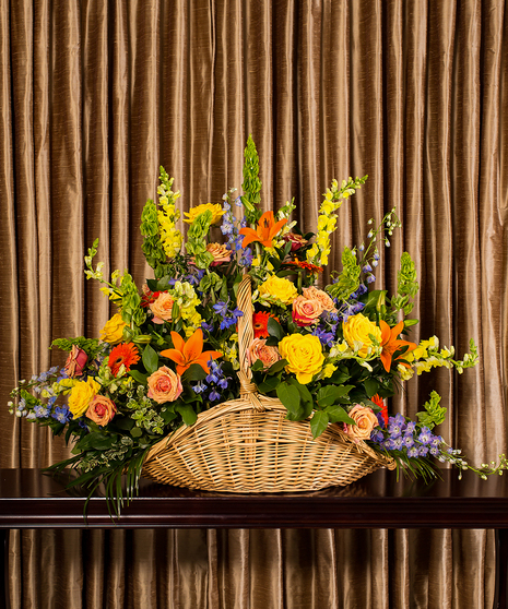 Bright Fireside Basket