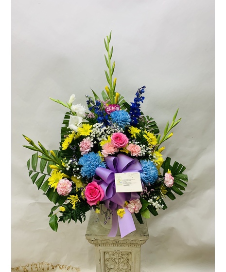 Fresh flowers in a container