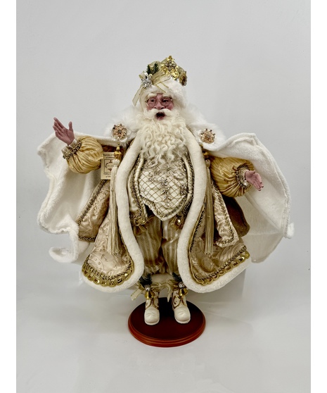 Mark Roberts Snow and Pearls Santa