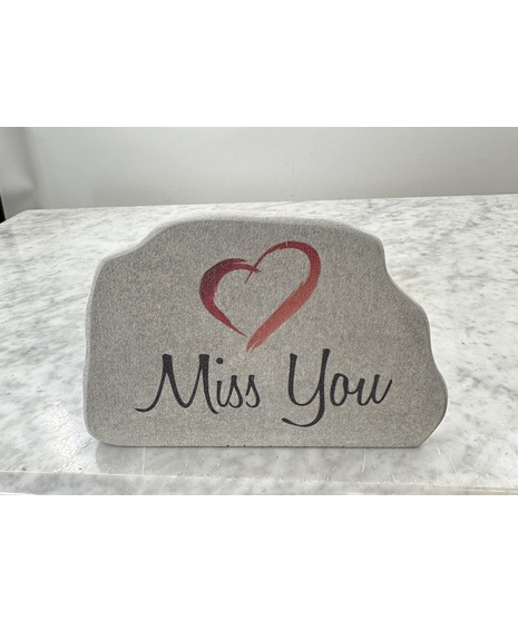 Miss You Heart Stone