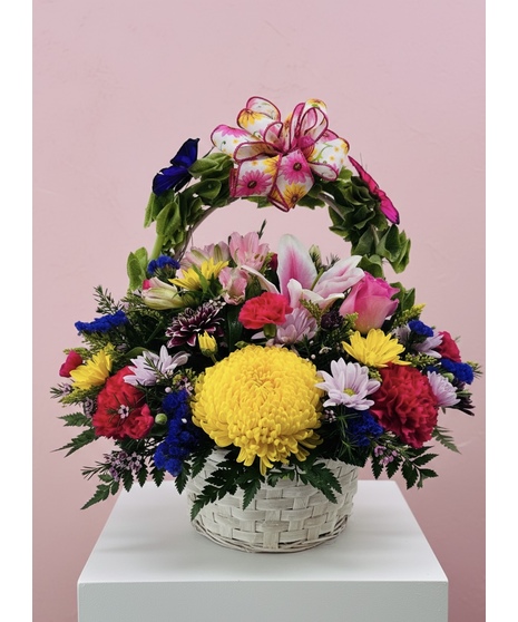 Butterflies in Flight Basket