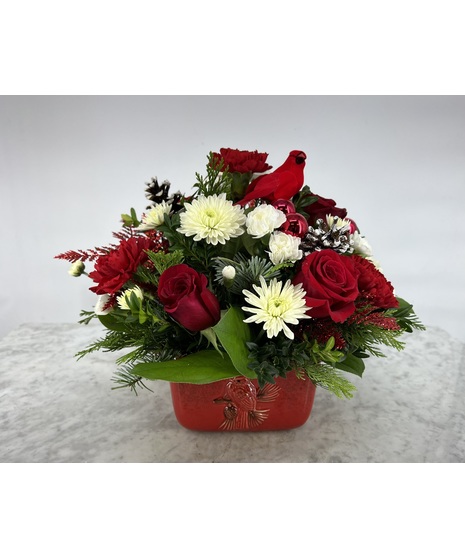 Classic Cardinal Centerpiece