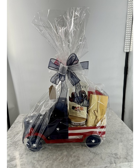 american truck filled with gourmet goodies