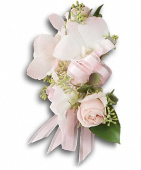 Dendrobium and Rose Corsage