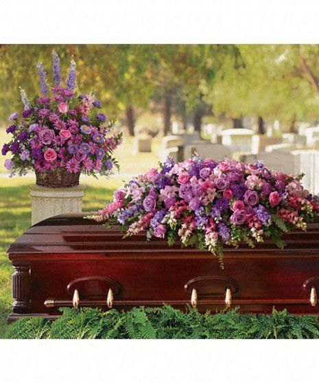 Casket Cover Lavender Tribute