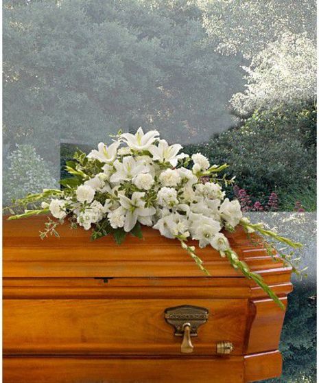 Casket Cover Bountiful Memories