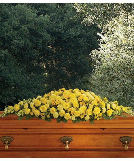 Casket Cover Golden Garden