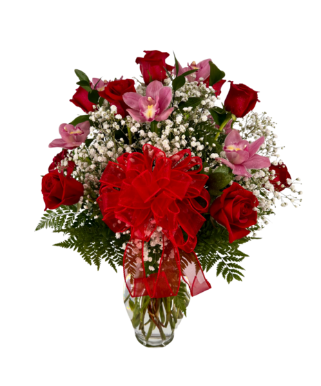 Elegant Orchid and Roses