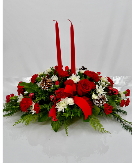 Twin Candle  centerpiece