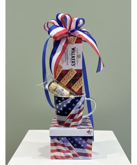 Patriotic Mug with Treats