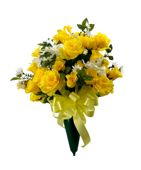 Yellow & White Large Cone