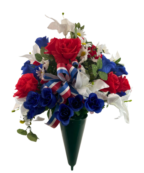 Large Patriotic Silk Cone