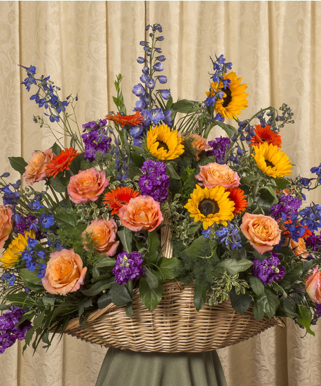 Vibrant Fireside Basket
