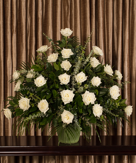 White Roses Mache Tribute