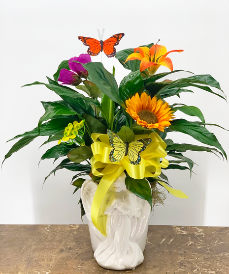 Fall Angel Planter