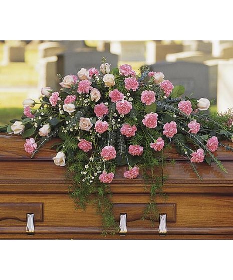 Casket Spray All in Pink