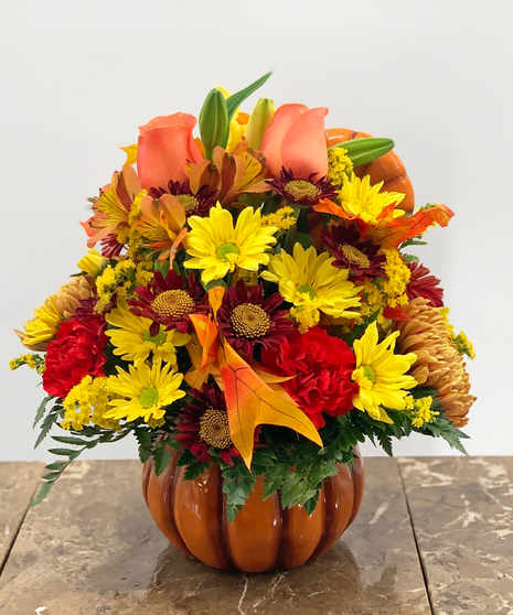 Fall Petite Ceramic Pumpkin