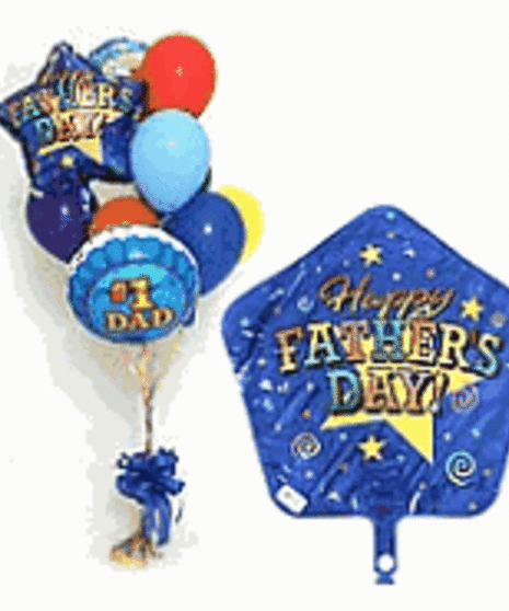 Father's Day Mylar Balloon Bouquet