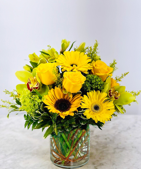 springtime flower arrangement