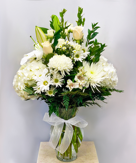 White Bereavement Bouquet